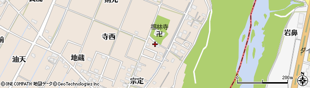 愛知県豊田市畝部東町（寺西）周辺の地図
