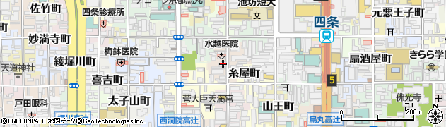 京都府京都市下京区船鉾町周辺の地図