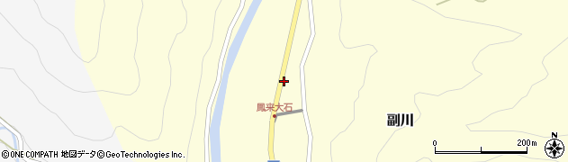 愛知県新城市副川土林周辺の地図