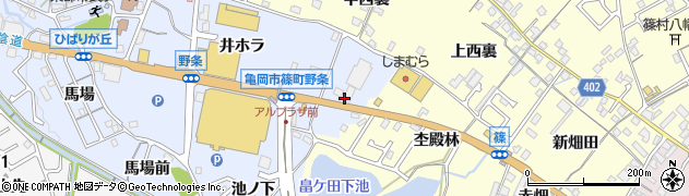 ＪＡ京都篠周辺の地図