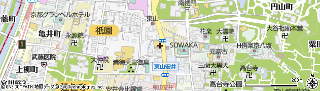 京都府京都市東山区月見町周辺の地図
