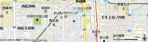 京都府京都市右京区西院西三蔵町7周辺の地図