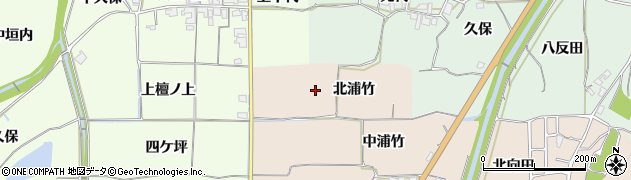 京都府亀岡市曽我部町南条北浦竹周辺の地図