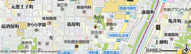 京都府京都市下京区中之町周辺の地図
