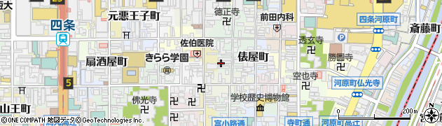 京都府京都市下京区塗師屋町96周辺の地図