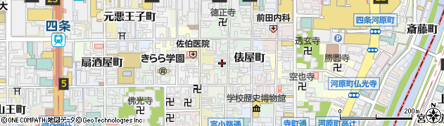 京都府京都市下京区塗師屋町周辺の地図
