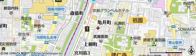 京都府京都市東山区六軒町203周辺の地図