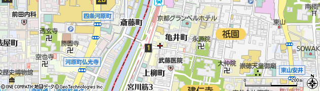 京都府京都市東山区六軒町周辺の地図