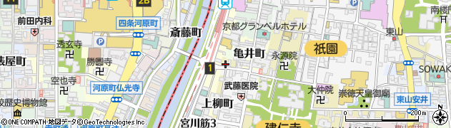 京都府京都市東山区六軒町周辺の地図