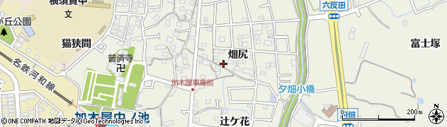 愛知県東海市加木屋町（畑尻）周辺の地図