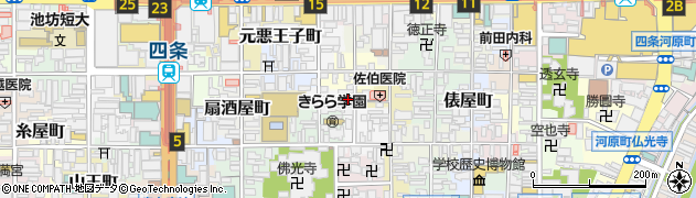 京都府京都市下京区永原町周辺の地図