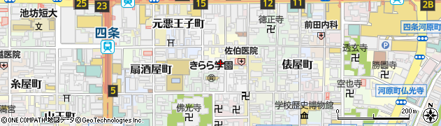 京都府京都市下京区永原町周辺の地図