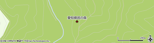 愛知県民の森周辺の地図