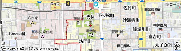 京都府京都市下京区綾大宮町周辺の地図