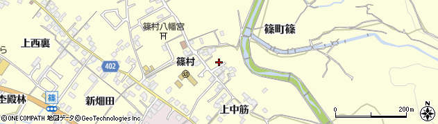 京都府亀岡市篠町篠上中筋124周辺の地図