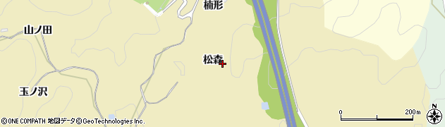 愛知県岡崎市米河内町（松森）周辺の地図