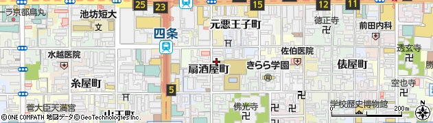 ファミリーマート綾小路東洞院店周辺の地図