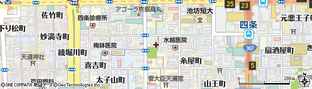 京都府京都市下京区矢田町周辺の地図
