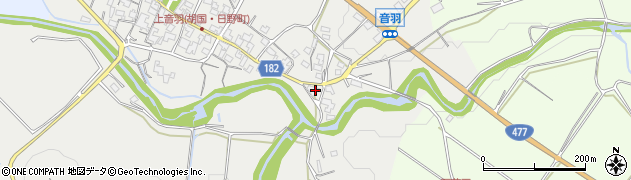 滋賀県蒲生郡日野町音羽297周辺の地図