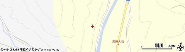 愛知県新城市副川川ノ上周辺の地図