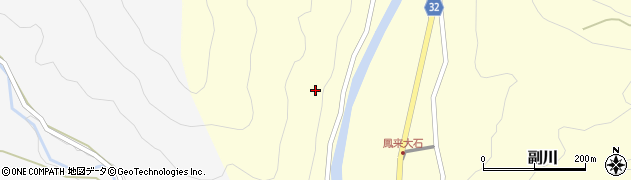 愛知県新城市副川（川ノ上）周辺の地図