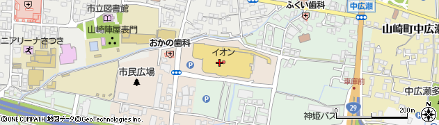 ワールド美容室山崎店周辺の地図