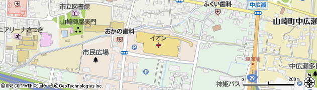 イオン山崎店周辺の地図