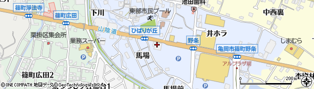 ブックオフ京都亀岡店周辺の地図