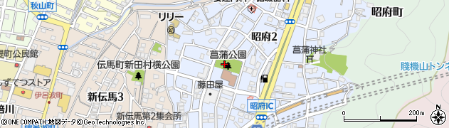 菖蒲公園周辺の地図