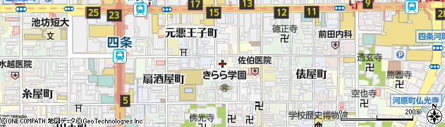 京都府京都市下京区綾材木町周辺の地図
