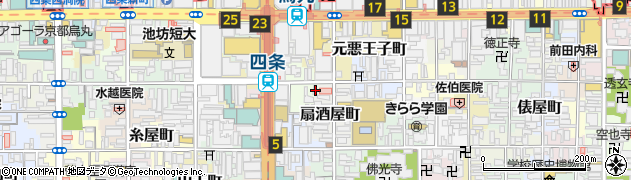 京都府京都市下京区竹屋之町251周辺の地図