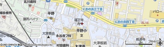 滋賀県大津市馬場1丁目周辺の地図