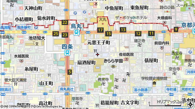 〒600-8092 京都府京都市下京区神明町の地図