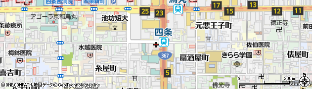 京都府京都市下京区童侍者町171周辺の地図