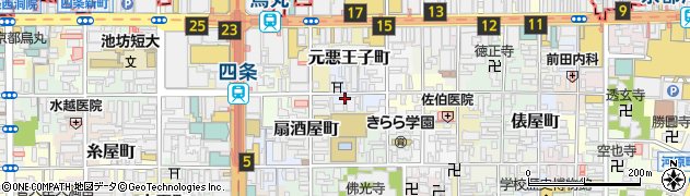 京都府京都市下京区神明町周辺の地図