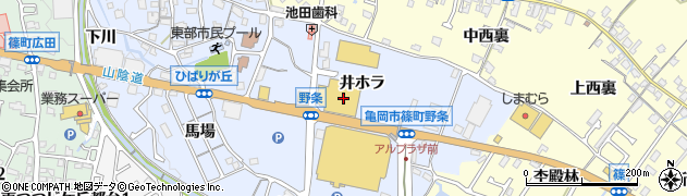 ダイソーコーナン亀岡篠店周辺の地図