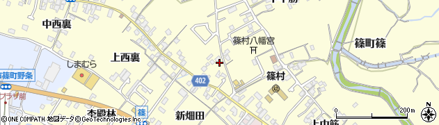 京都府亀岡市篠町篠（八幡裏）周辺の地図