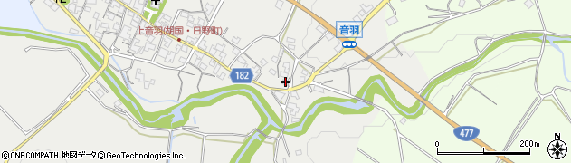 滋賀県蒲生郡日野町音羽330周辺の地図