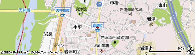 岩津天神口周辺の地図