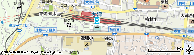 大津市立駐車場大津駅南口公共駐車場周辺の地図
