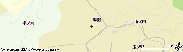 愛知県岡崎市米河内町（味野）周辺の地図