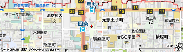 京都府京都市下京区竹屋之町262周辺の地図