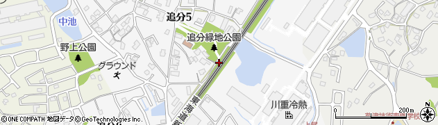 滋賀県草津市追分周辺の地図
