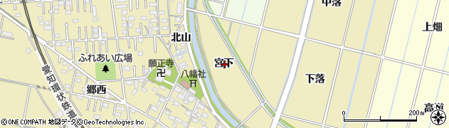 愛知県豊田市桝塚西町宮下周辺の地図