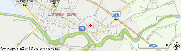 滋賀県蒲生郡日野町音羽328周辺の地図
