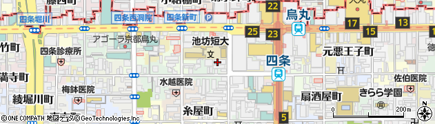 京都府京都市下京区鶏鉾町周辺の地図