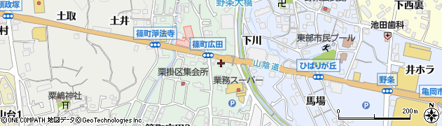 京都亀岡食堂周辺の地図