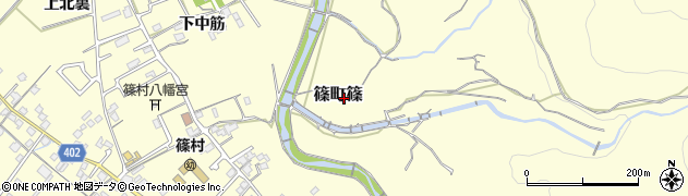京都府亀岡市篠町篠（下川原）周辺の地図