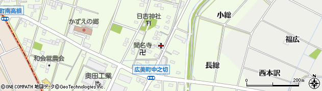 愛知県豊田市広美町（中之切）周辺の地図