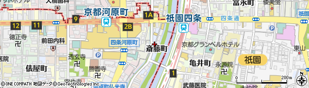 京都府京都市下京区斎藤町周辺の地図